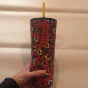 Starbucks stainless steal poppy tumbler